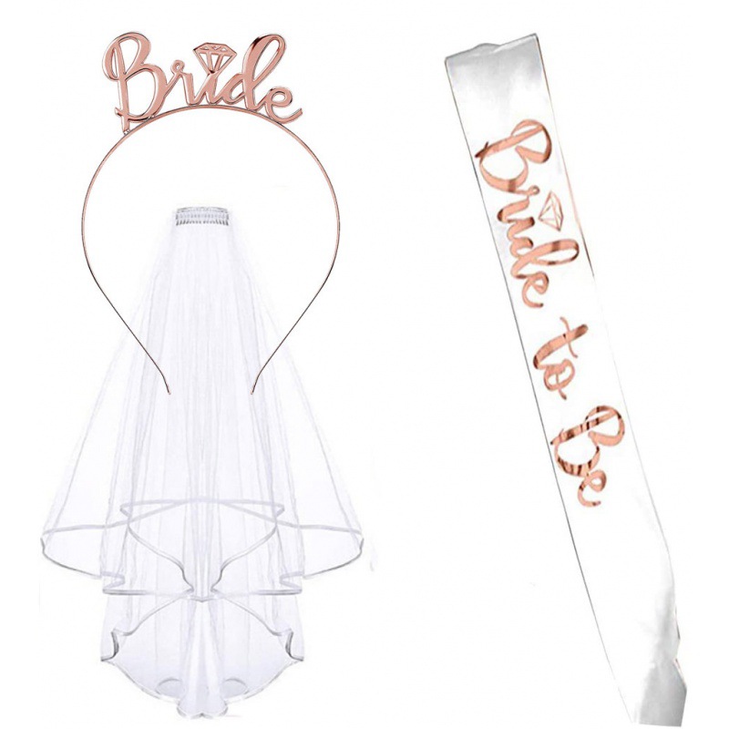 Amazon Bridal Bliss Veil Set - Elegant Wedding Headpiece & Veil Combo