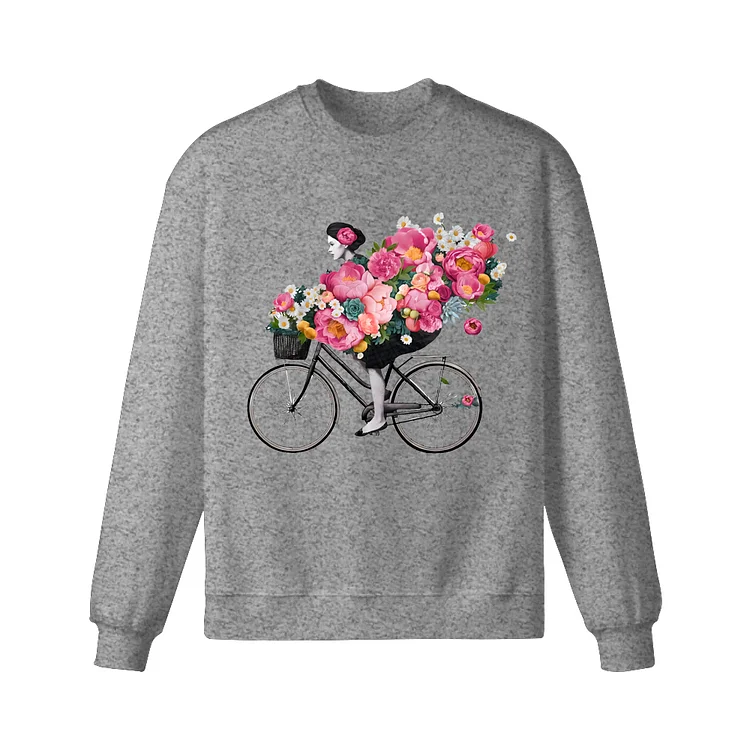 Floral Bicycle Sweatshirt