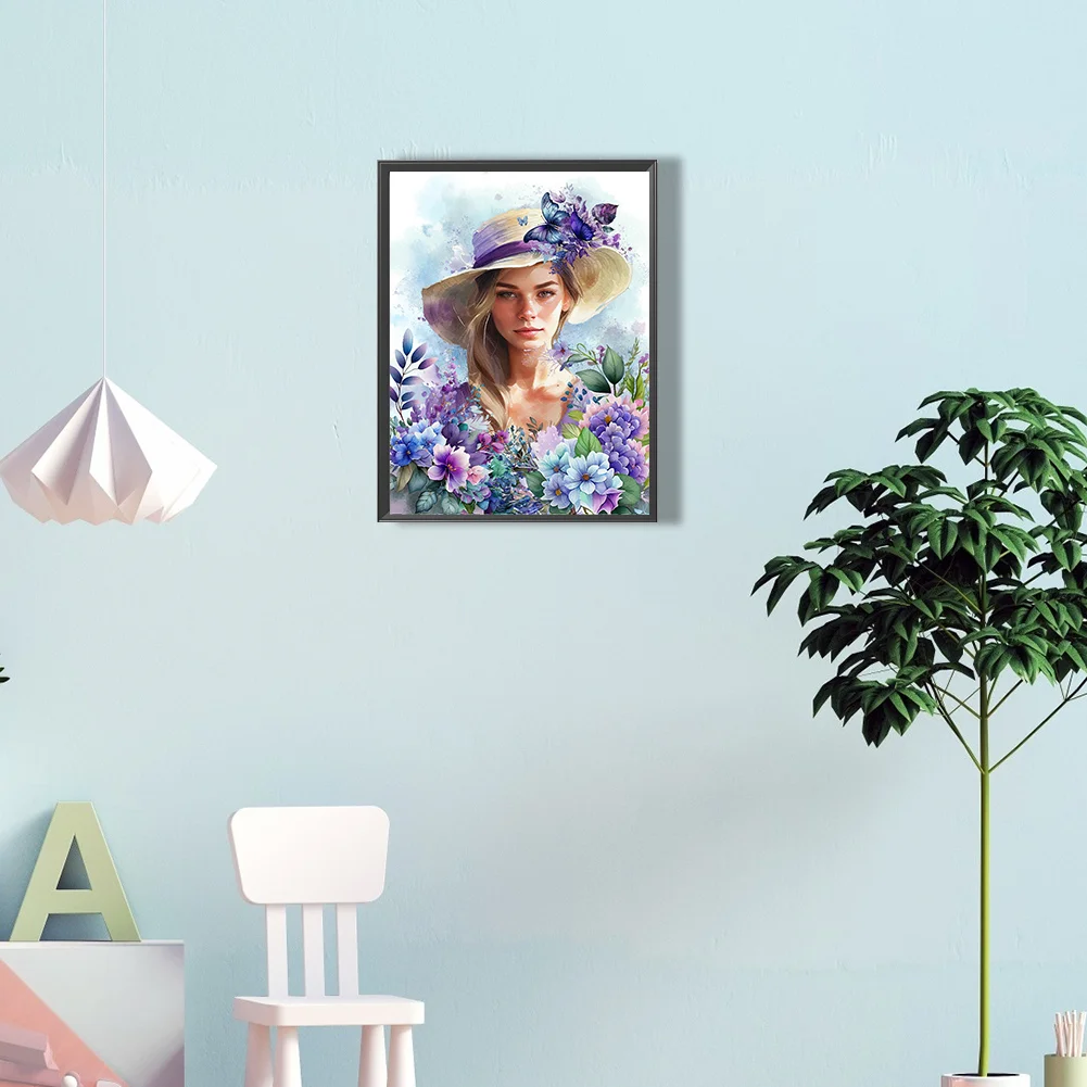 Diamond Painting - Full Round Drill - Lavender Beauty(30*40cm)