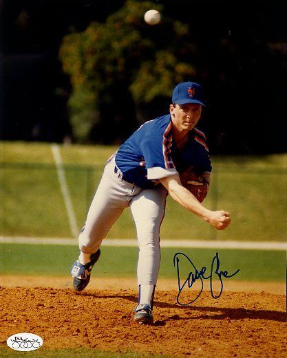 David Cone Mets Signed Jsa Cert Sticker Authentic Autograph