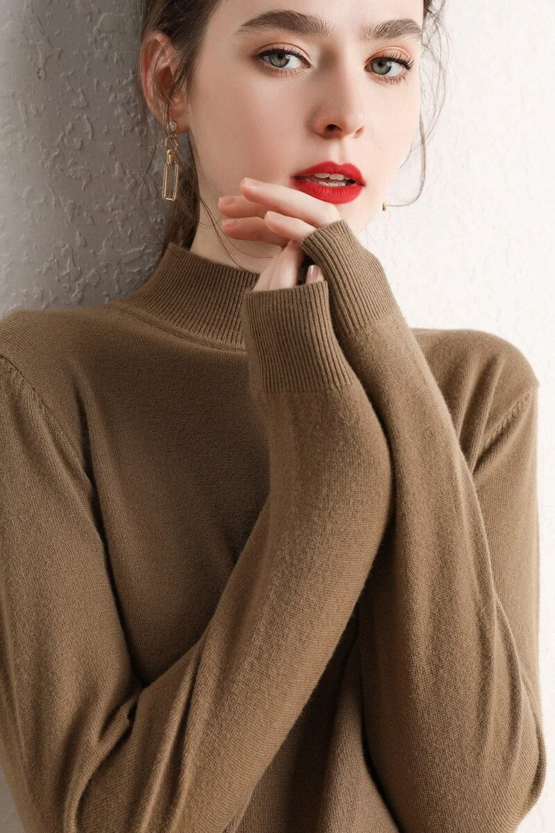 Women Sweater 2020 New O-neck Female Long-sleeved Knitted Pullover Jumper Pull Femme Clothes White Slim Thin Casual Womenswear