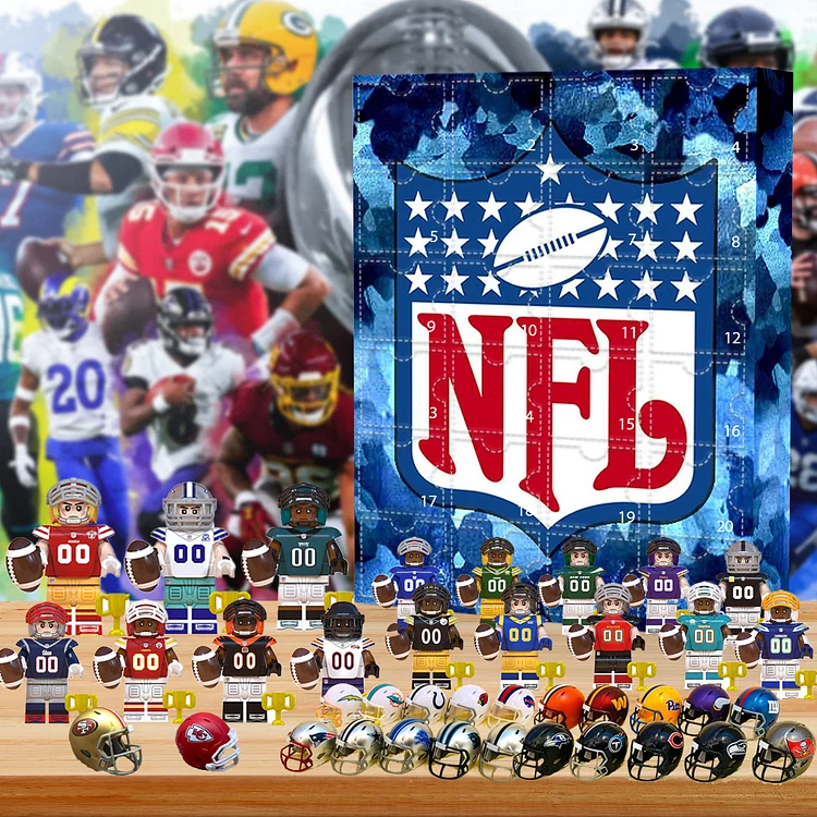 NFL Advent Calendar -- The One With 24 Little Doors