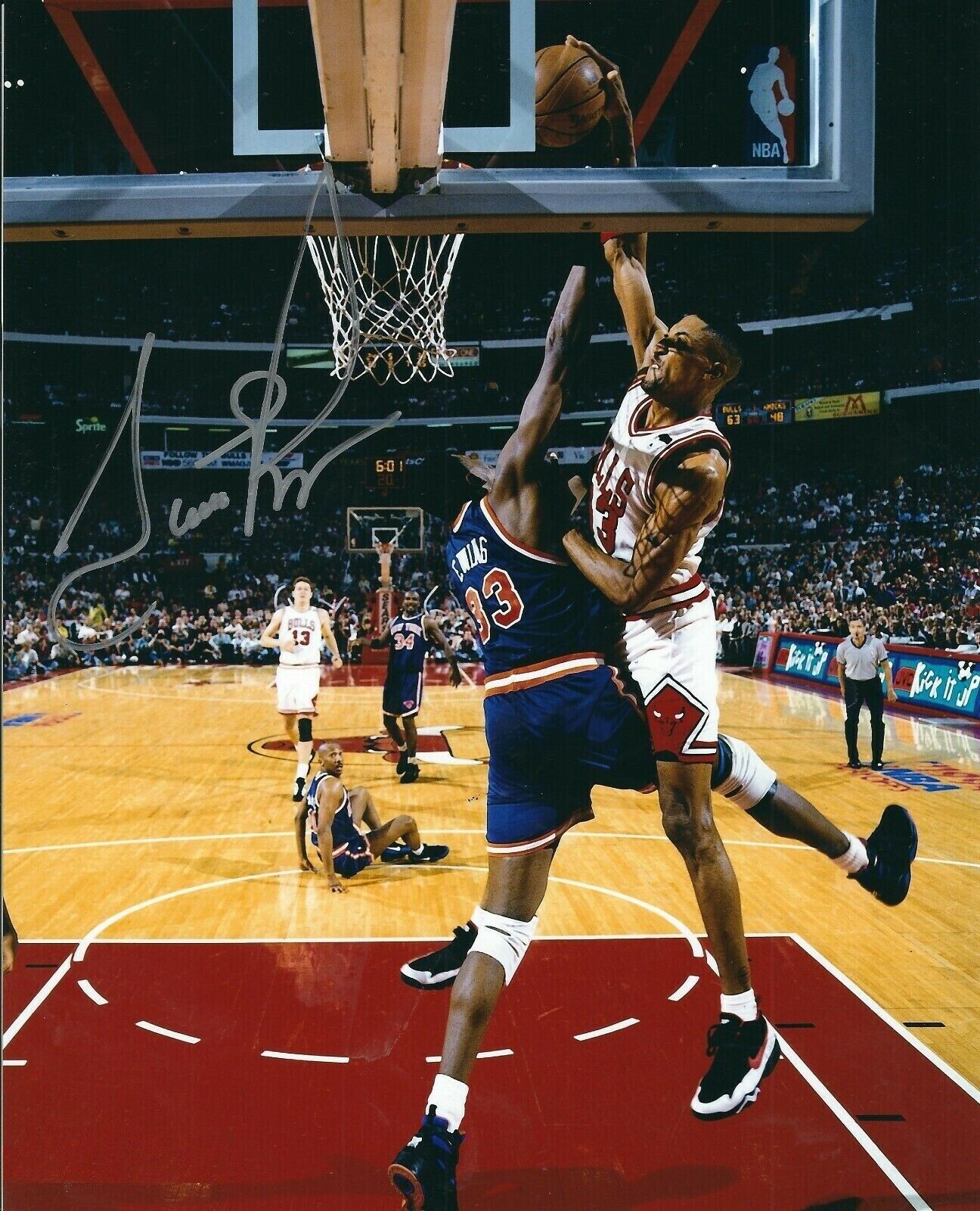 Scottie Pippen Autographed Signed 8x10 Photo Poster painting ( Bulls HOF ) REPRINT