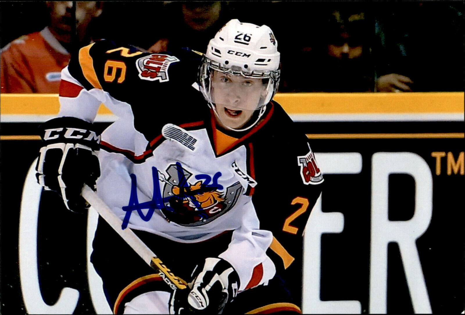 Andrew Mangiapane SIGNED autographed 4x6 Photo Poster painting BARRIE COLTS / CALGARY FLAMES