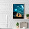 Diamond Painting-DIY Full Round Drill Starry Sky Silhouette