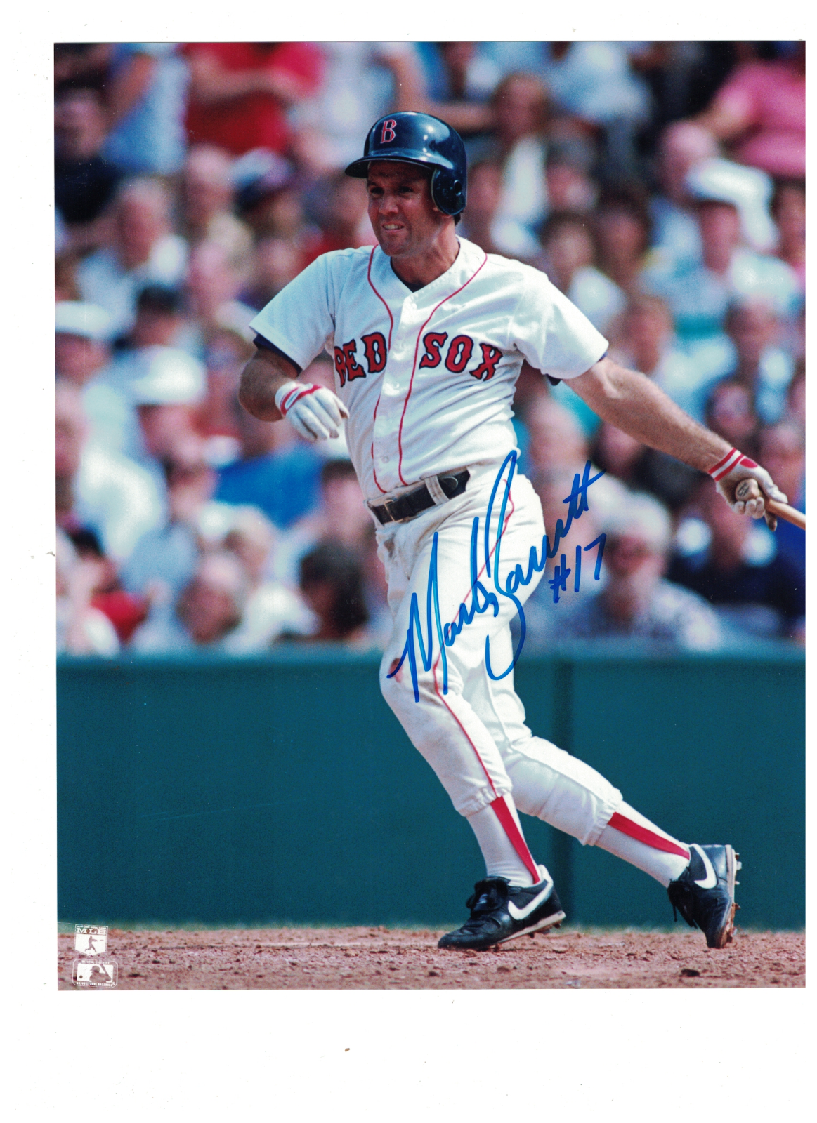Marty Barrett Boston Red Sox Signed 8x10 Photo Poster painting W/Our COA JH A