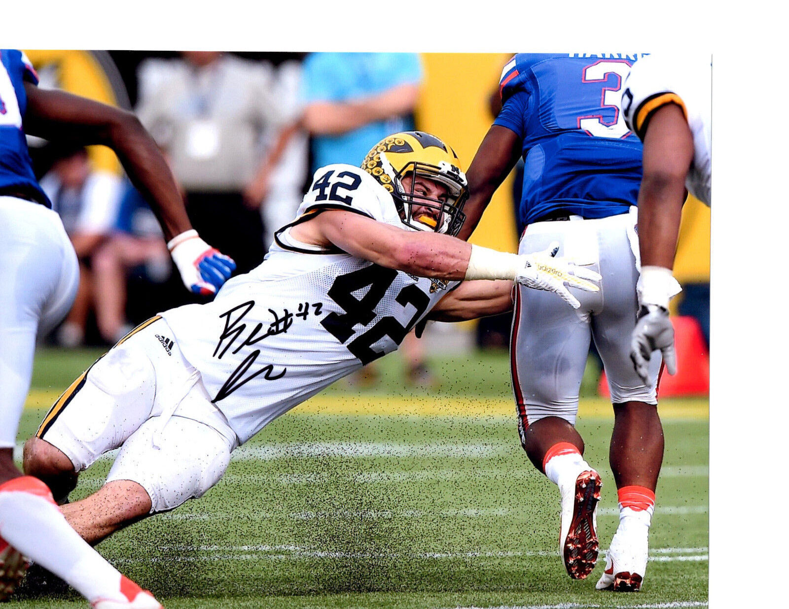 Ben Gedeon Michigan Wolverines signed autographed 8x10 football Photo Poster painting & CARD!!