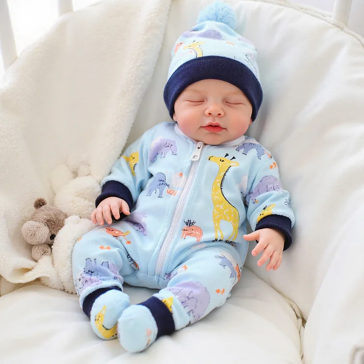 Babeside Sleeping Reborn Baby Liya 20" Little Infant Boy Building Lovely Memories