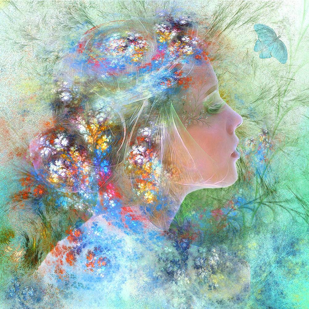 

1000pcs Dreamy Butterfly Girl DIY Puzzle Paper Jigsaw Picture Room Decor, 501 Original