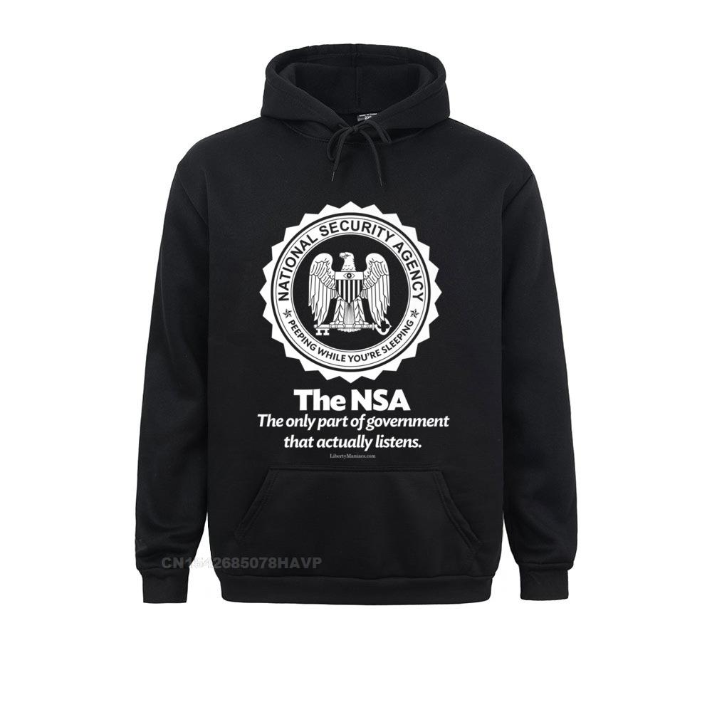Cotton Tshirt The NSA The Only Part Of Government That Actually Listens Long Sleeve Hoodies Women's Sweatshirts Comfortable Sportswears Newest t -shirt Tee