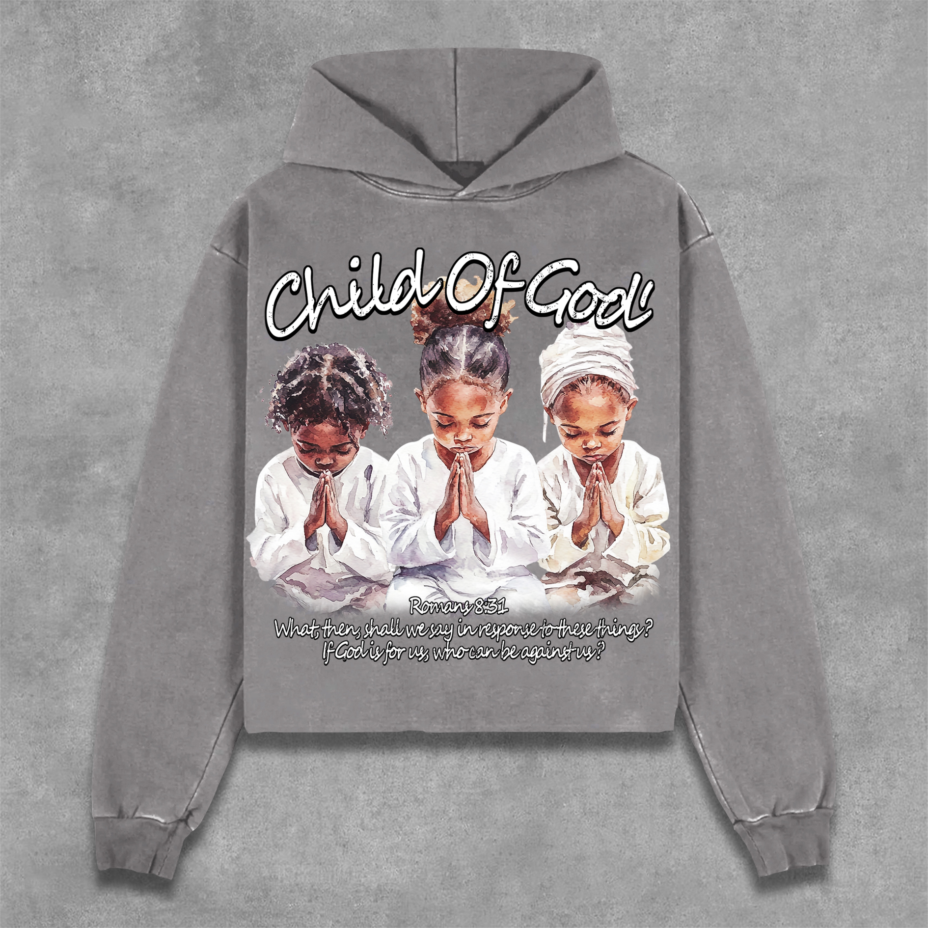 Child Of God First Sunday Prayer Graphic Print Pocketless Hoodie