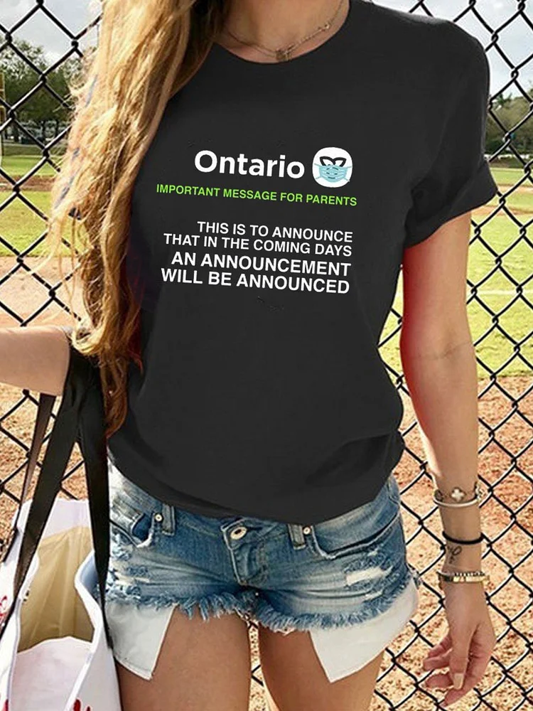 Bestdealfriday Ontario Government AnnouncemenT-Shirt