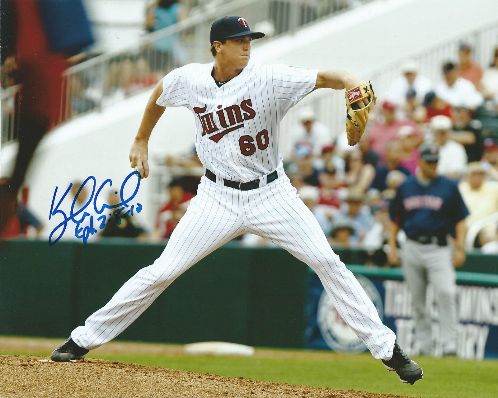 **GFA Minnesota Twins *KYLE GIBSON* Signed 8x10 Photo Poster painting G4 COA**