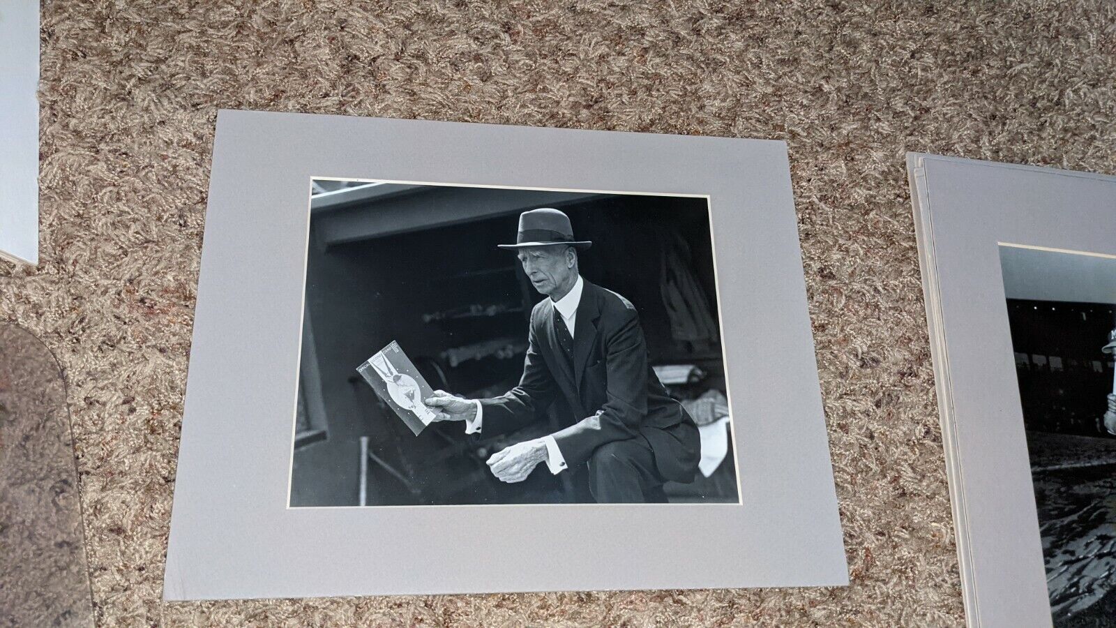 Connie Mack Hall of Famer Brearley Photo Poster painting From Original Negative Matted