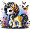 Colorful Unicorn-14CT Counted Cross Stitch 40*40cm/15.75*15.75in tapestrymarket