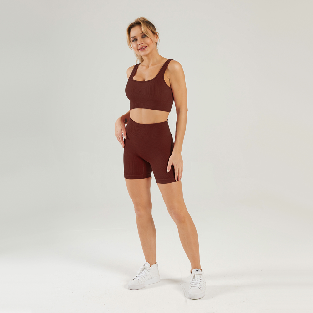High quality workout leggings and bra set