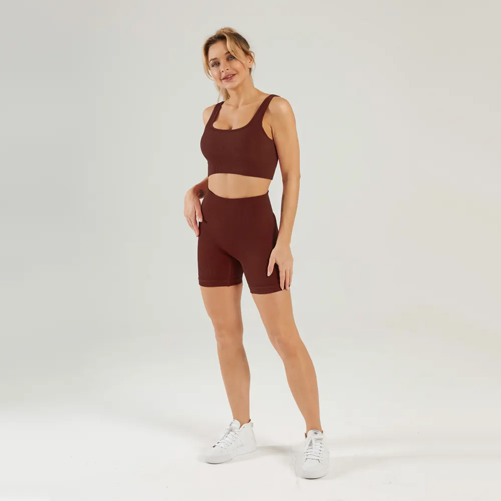High quality workout leggings and bra set