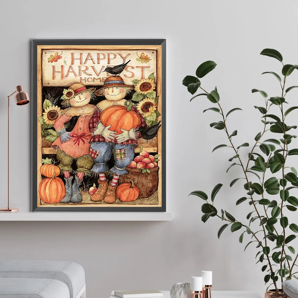 Diamond Painting - Full Round Drill - Scarecrow(Canvas|30*40cm)