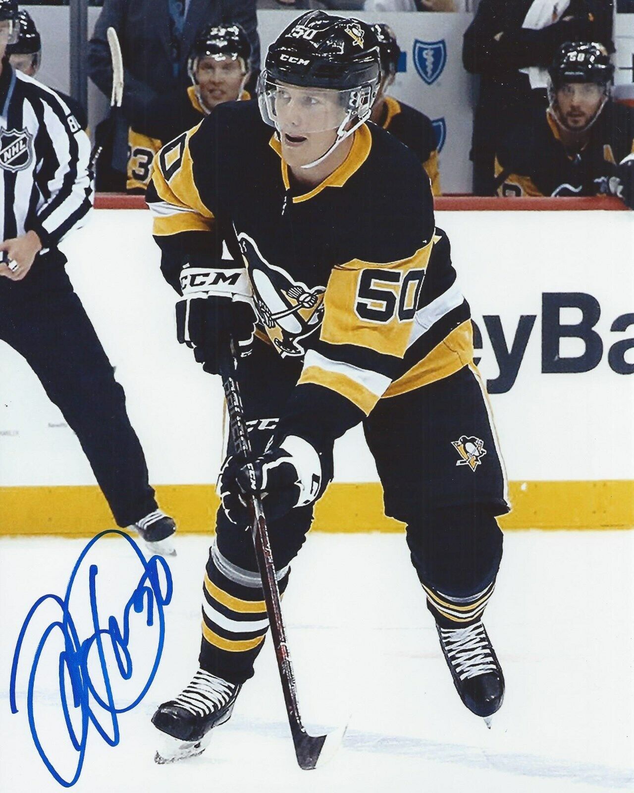 Juuso Riikola Signed 8x10 Photo Poster painting Pittsburgh Penguins Autographed COA B