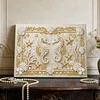 DIY Pearl Painting Gorgeous Haima for Home Wall Decor with Frame(20x30cm)