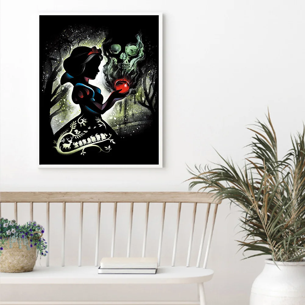 11CT Full Stamped Cross Stitch - Silhouette Series(Canvas|40*50cm)