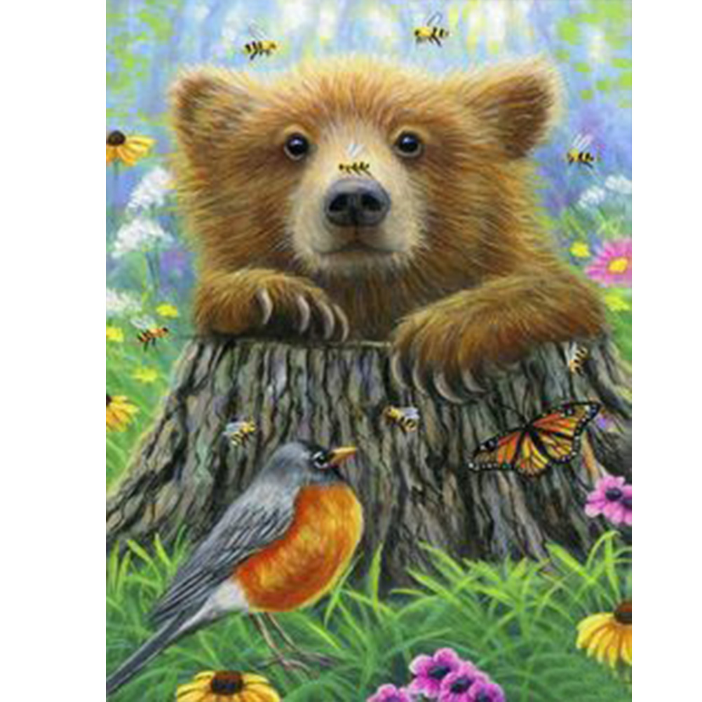 

Bear - Round Drill Diamond Painting - 30*40CM, 501 Original