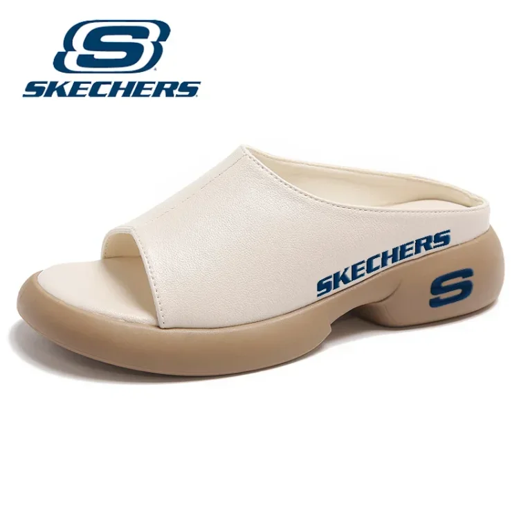 SKECHERS® 2024 PUHA BŐR PLATFORMPAPUCS