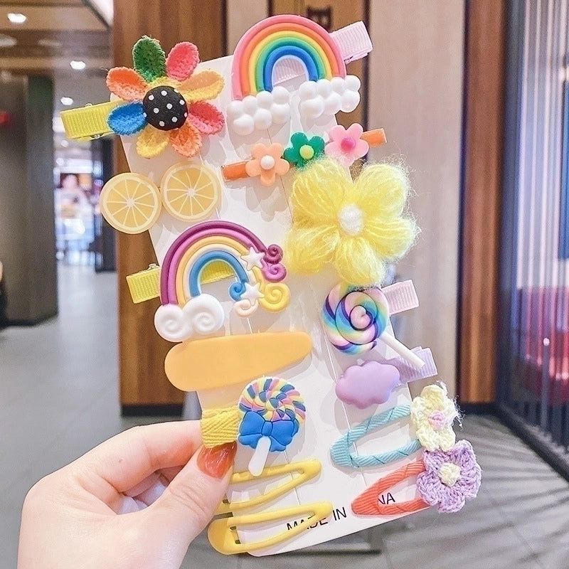 Kid’s Cute Cartoon Flower Plastic Hair Clip