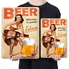 Girl Beer - Vintage Metal Signs - 20*30cm/30*40cm