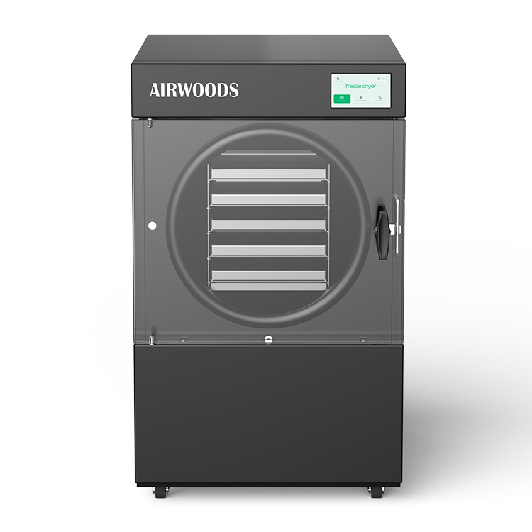 Black Airwoods 9KG 5 Trays Lyophilize Freeze Dryer for Home Use