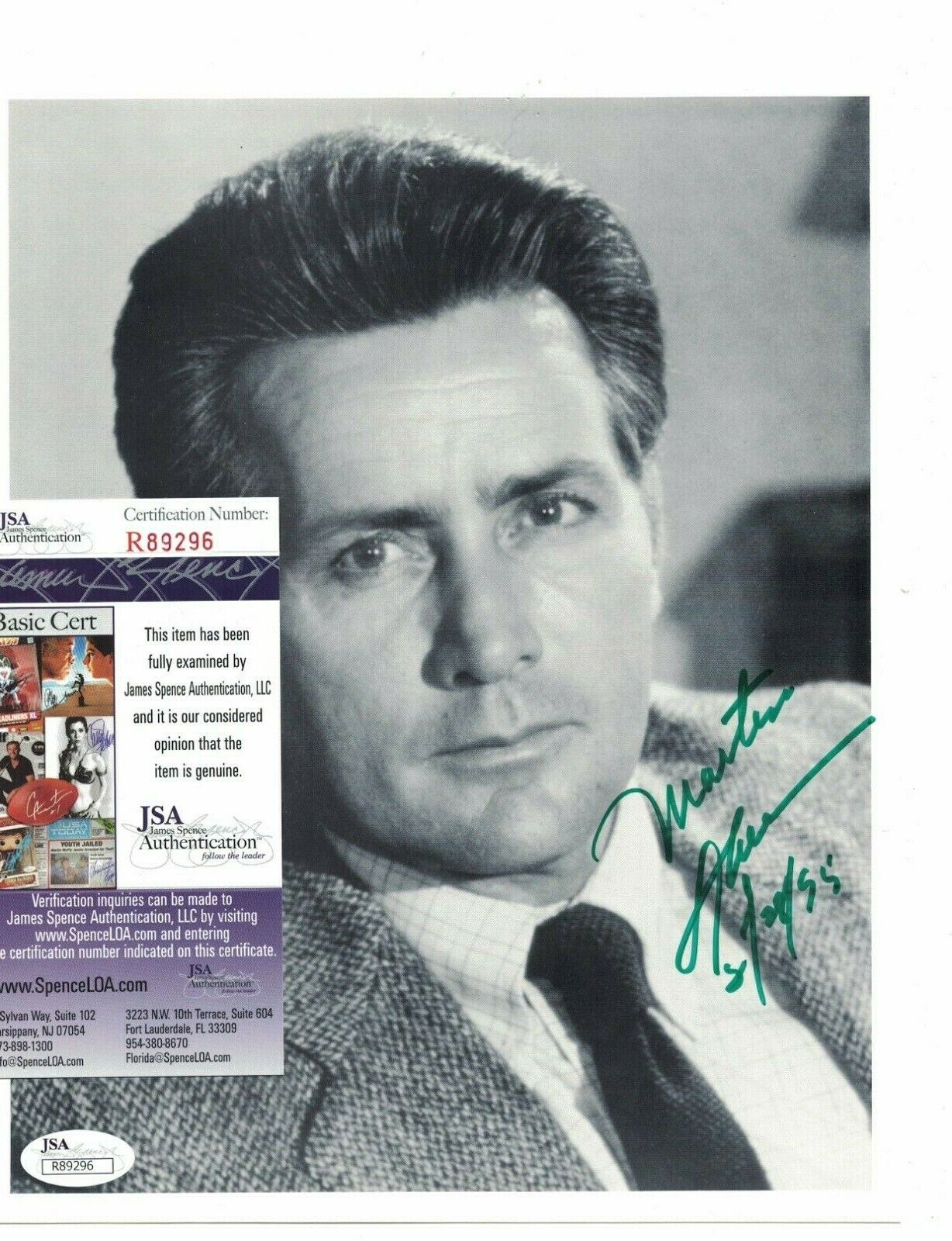 Martin Sheen The West Wing TV Movie Actor Signed 8x10 JSA Certified