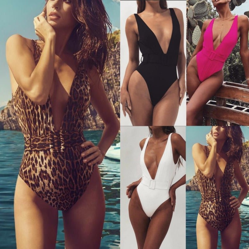High Cut Out Swimsuit Thong Bikini Push Up Swimwear Sexy Bathing Suit Plus Size  Swimming Suit for Bathing Suit Women One Piece