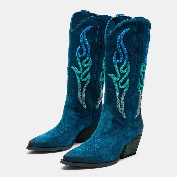 Teal cowgirl outlet boots