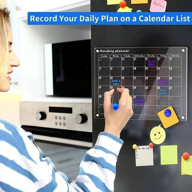  😍📆Magnetic Schedule Planner For Fridge[Permanently reusable]