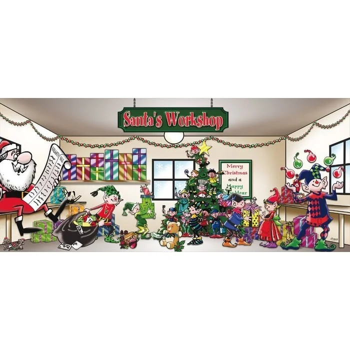 Santa's Workshop Garage Door