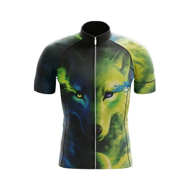 Wolf Women or Men's Short Sleeve Cycling Jersey