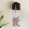 6pcs DIY Flower Boots Diamond Painting Double Sided Keychains