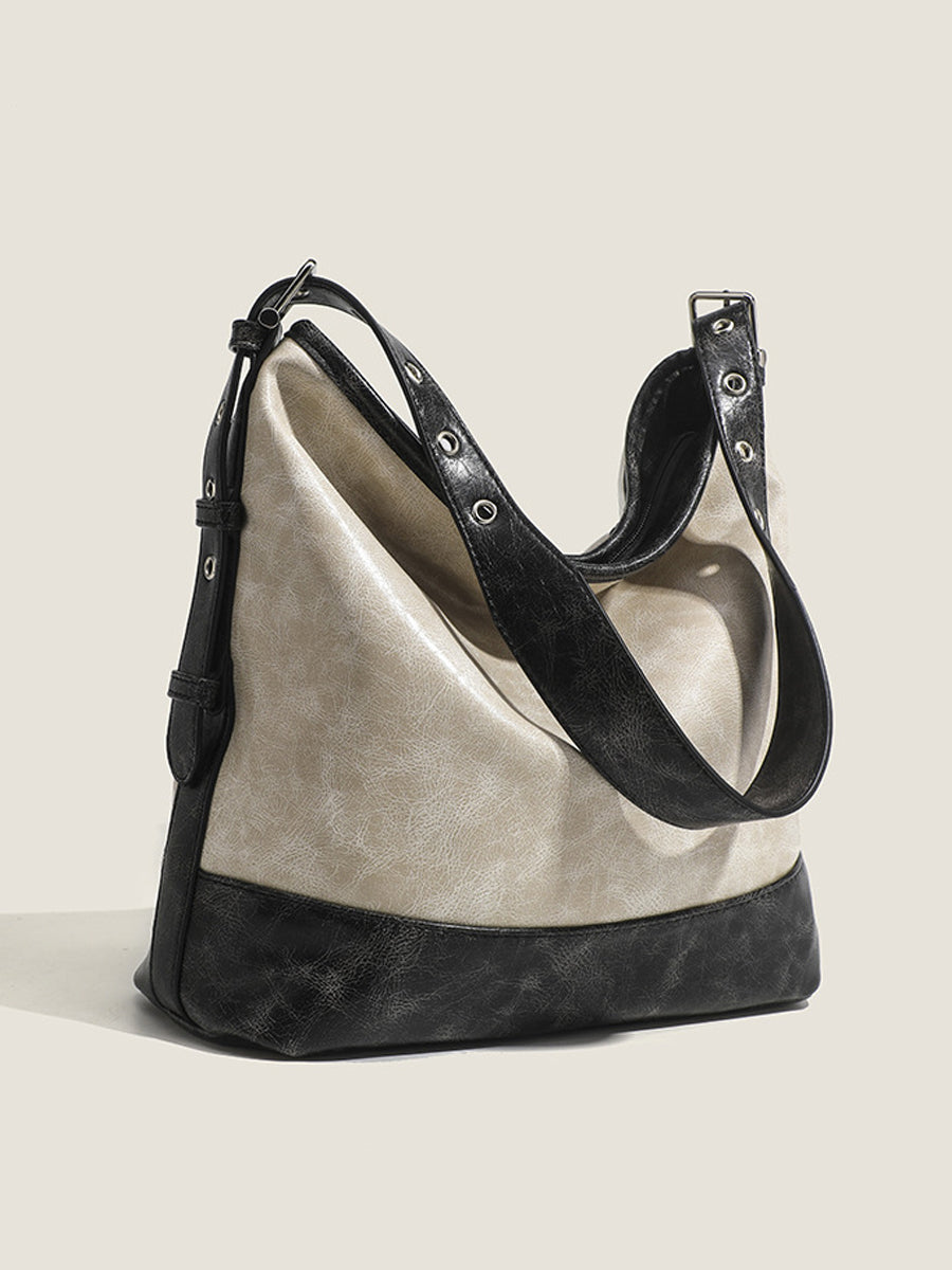 Women's Fashionable Color-block Handbag MDA0826H3Y