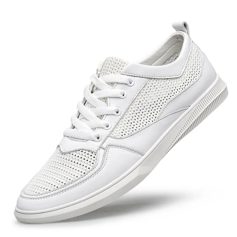 2021 New Mens Shoes Casual White Tenis Summer Men Sneakers Breathable Mesh Sports Trend Flats Shoe Lace Up Male Leisure Footwear