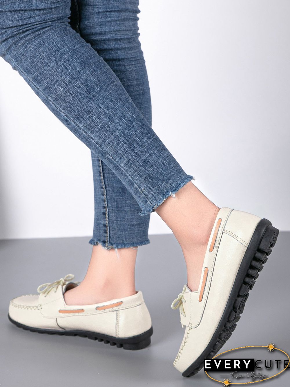 Retro Casual Simple Lace-up Flat Shoes