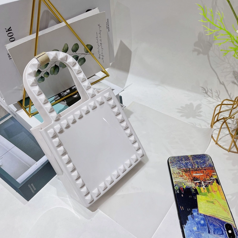 Women’s Mini All Seasons Pvc Solid Color Fashion Square Open Handbag