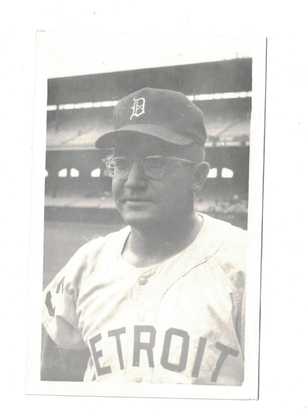 Howie Koplitz Detroit Tigers Vintage Baseball Postcard Size Photo Poster painting RH2