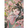 Sakura Hanfu Girl-11CT Stamped Cross Stitch 50*70cm (Big Size)
