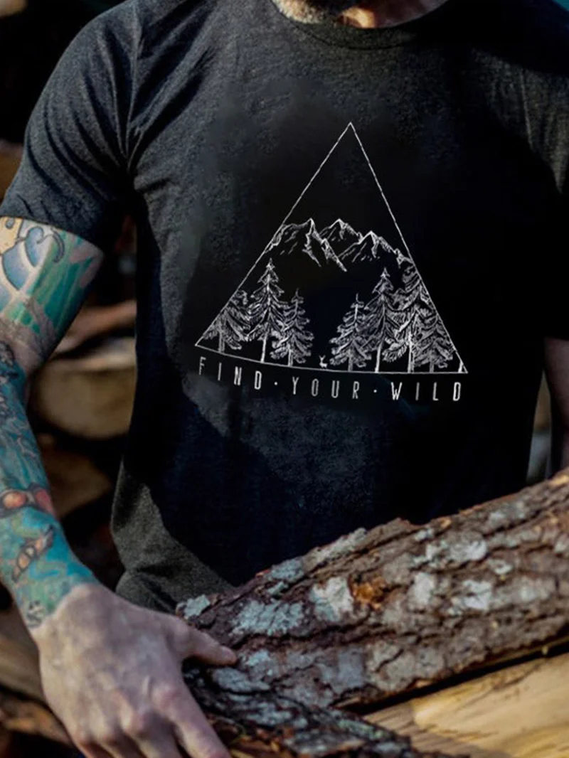 Find Your Wild Outdoor Printed T-Shirt in  mildstyles