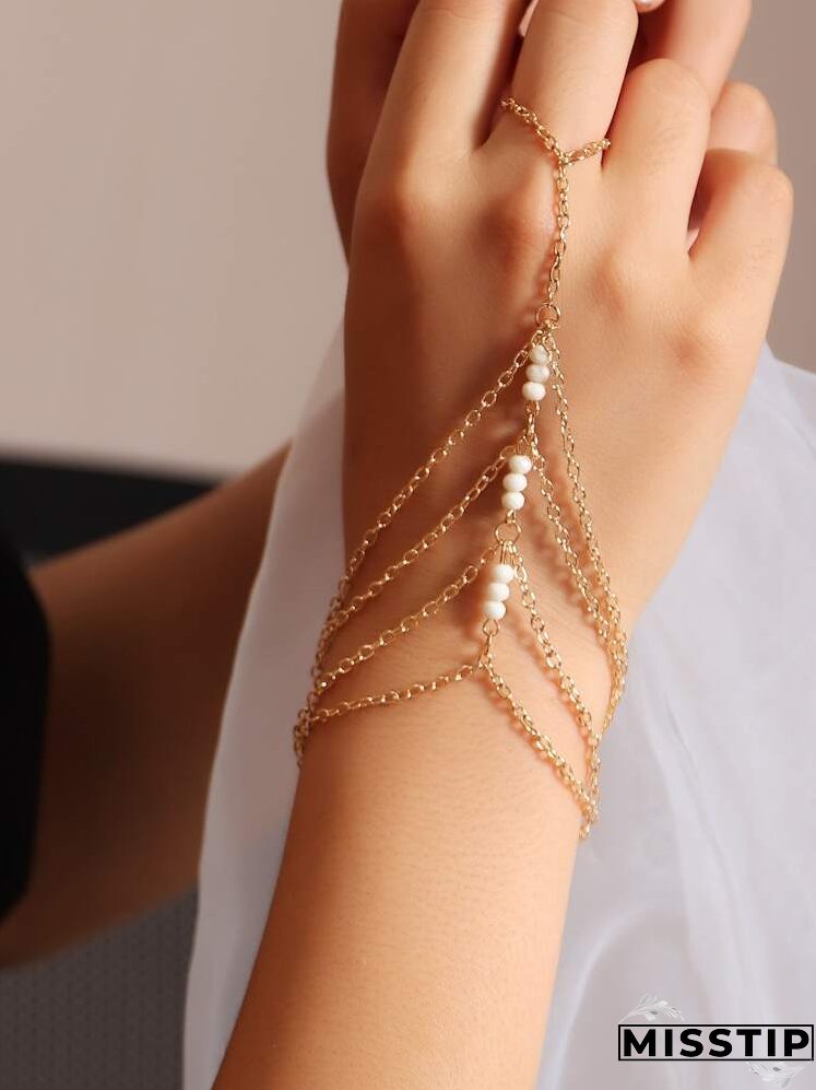 Beaded Layered Mittens Bracelet