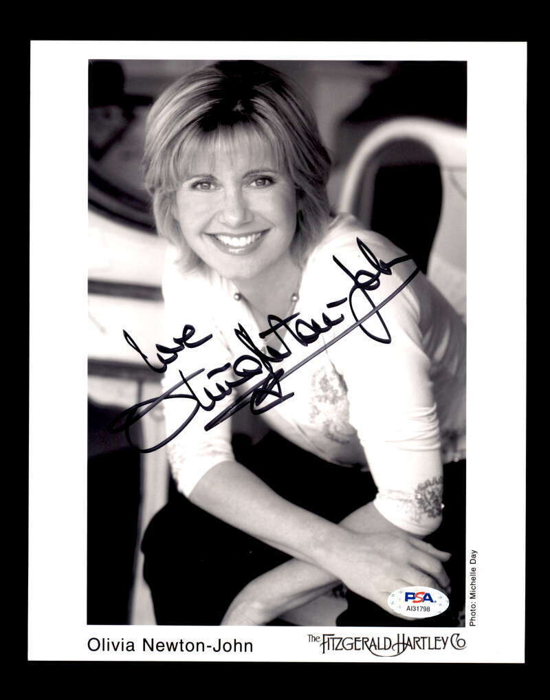 Olivia Newton John PSA DNA Coa Signed 8x10 Photo Poster painting Autograph