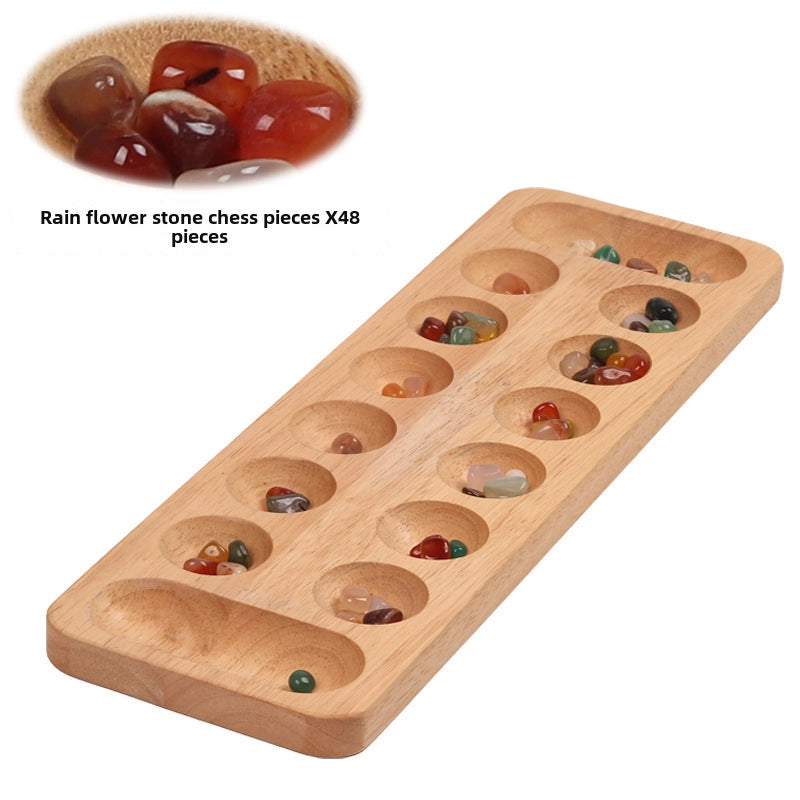Gem Chess Mancala Children’s Puzzle Particles Returned To The Warehouse Solid Wood African Chess Hus