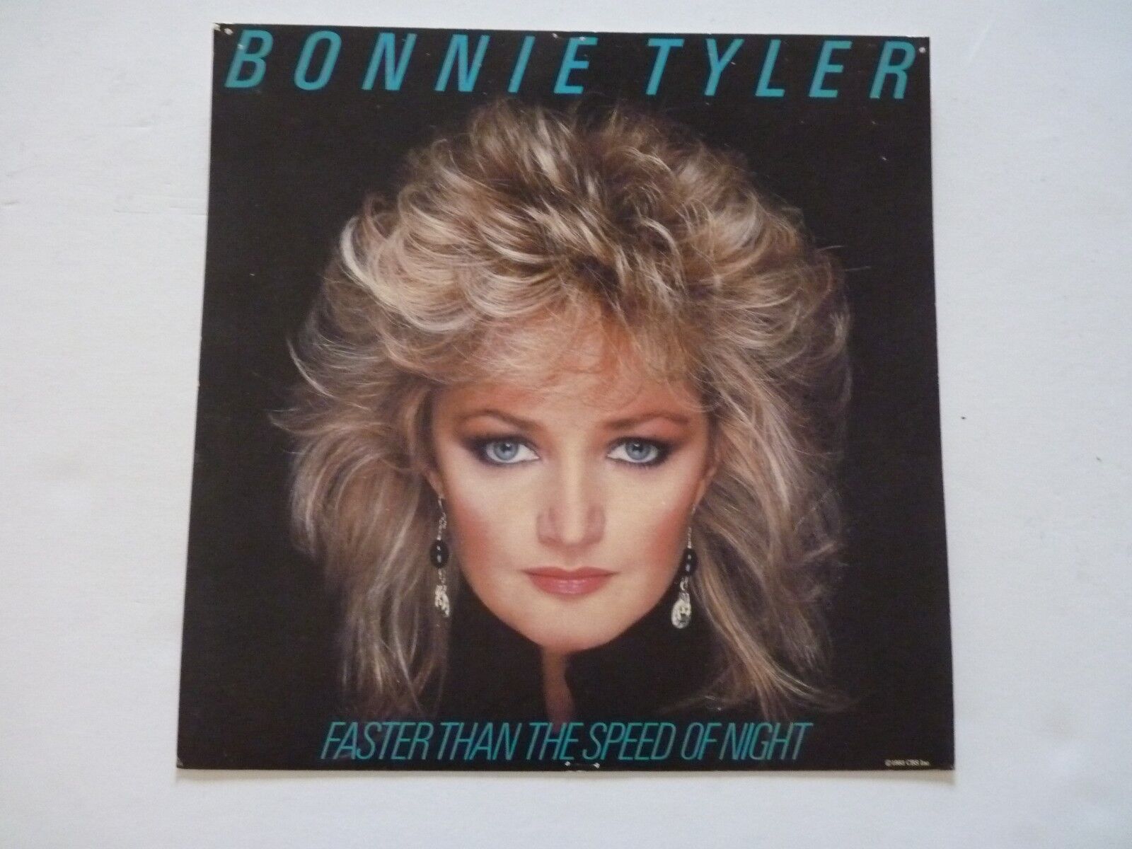 Bonnie Tyler Faster Than the Speed of Night LP Record Photo Poster painting Flat 12X12 Poster