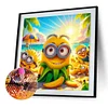 Minions – Diamantmalerei mit rundem Bohrer – 30 x 30 cm