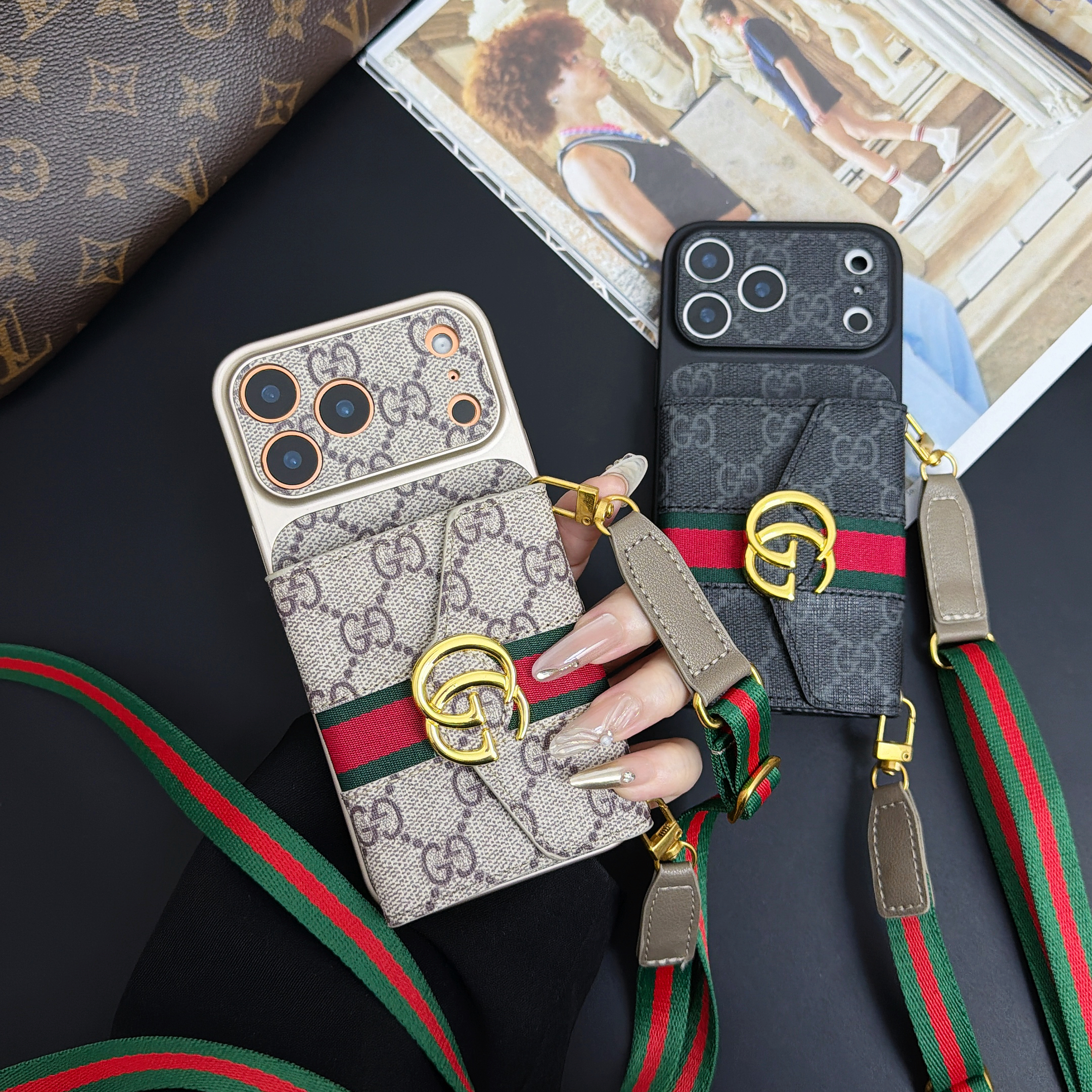 Gucci Accordion Wallet Phone Case Crossbody